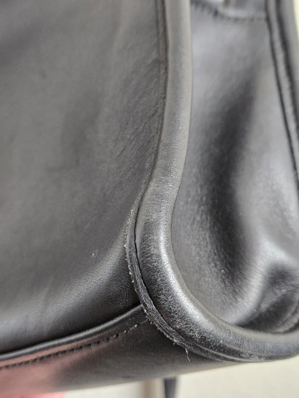 Coach Sutton 9814 Black Bag Purse Leather Vintage Has Hangtag Brass